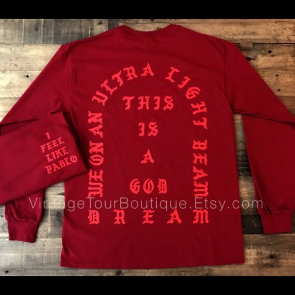 Kanye I feel like pablo unisex tour shirt (faux)